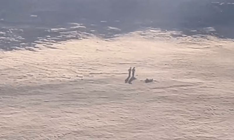 بادلوں میں موجود پراسرار انسان نما مخلوق کی ویڈیو وائرل