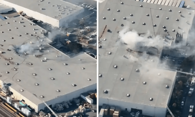 کیلیفورنیا میں طیارہ عمارت سے ٹکراکرتباہ ہوگیا