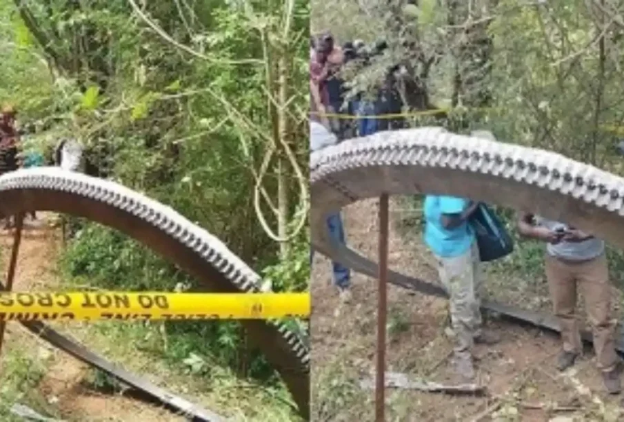 وہ گاؤں جہاں 500 کلو خلائی کباڑآگرا