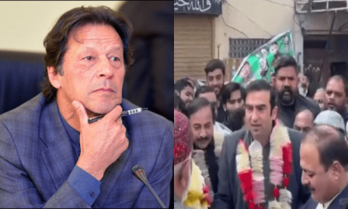 القادر کیس فیصلے پر ن لیگی کارکنان کا جشن