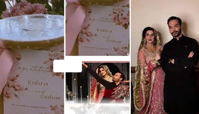 اداکارہ کبری اور گوہر رشیدکا شادی کارڈ سوشل میڈیاپروائرل