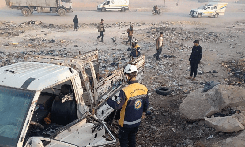 کار بم دھماکہ : 15 مزدور ہلاک ہوگئے