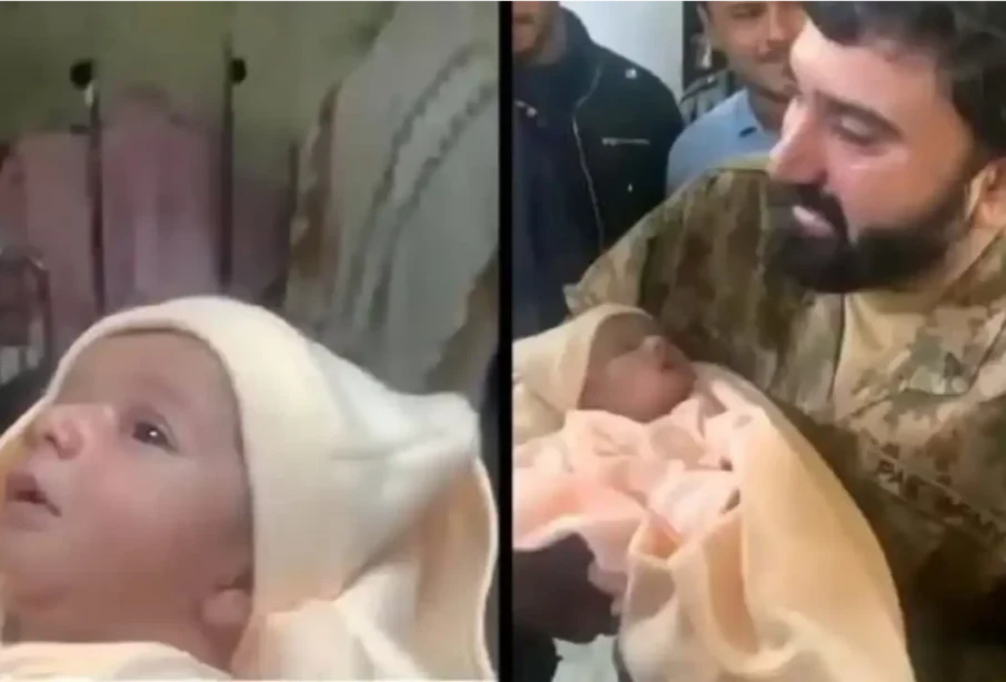 پاک فوج کےمیجرنےزندہ درگور کی گئی بچی کو گودلےلیا