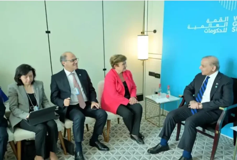 وزیر اعظم شہباز شریف نے آئی ایم ایف کے منیجنگ ڈائریکٹر سے ملاقات کی