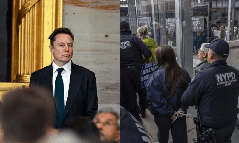 ٹیسلاٹیک ڈاؤن احتجاج میں شامل 9افرادگرفتار