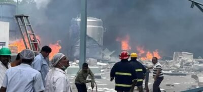 فارما پلانٹ دھماکے میں 39 افراد جاں بحق 1 فارما پلانٹ دھماکے میں 39 افراد جاں بحق