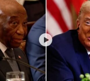 صدر ٹرمپ بھی لائبیریا صدر کے انگریزی بولنے پر حیران