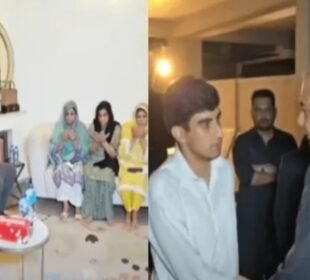 وزیر داخلہ کی شہید میجر زیاد کے گھر آمد