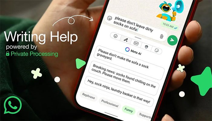 واٹس ایپ میں نیا رائٹنگ ہیلپ فیچر متعارف