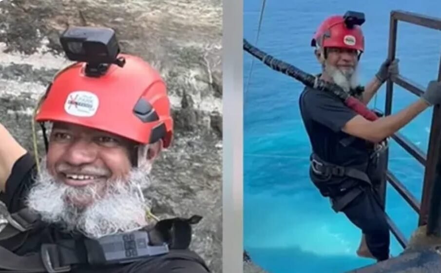 مذہبی سکالر کا ایڈونچر سپورٹس میں حصہ