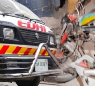 ٹرالر نے موٹر سائیکل سوار کو کچل دیا