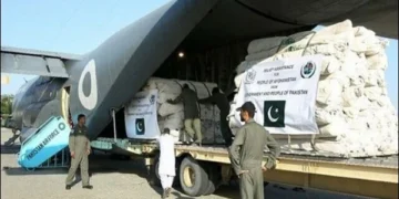 پاک فضائیہ کاسیلاب سےمتاثرہ علاقوں میں ریلیف آپریشن