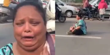 گول گپوں پر جھگڑا، خاتون نے سڑک بند کر دی