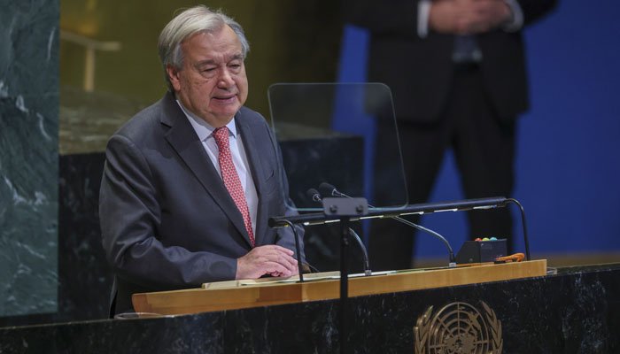 فلسطینی ریاست کا قیام ان کا حق ہے، اقوام متحدہ کے سیکرٹری جنرل کا واضح موقف