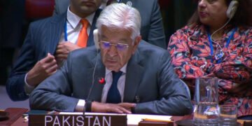 سلامتی کونسل میں خواجہ آصف کے پیچھے بیٹھی خاتون کون تھیں؟ وزارت خارجہ اور وزیر دفاع کی وضاحت