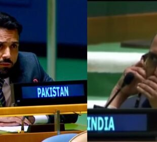 اقوام متحدہ میں پاکستان کا بھارت کو دو ٹوک جواب، بھارتی مندوب اجلاس چھوڑ کر چلا گیا