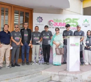 بریسٹ کینسر سے آگاہی کے لیے ”بائیک اے کاز 2025“ سائیکلنگ ریس کا انعقاد