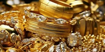 سونے کی قیمت میں نمایاں کمی، فی تولہ 1400 روپے سستا 28 سونے کی قیمت میں نمایاں کمی، فی تولہ 1400 روپے سستا