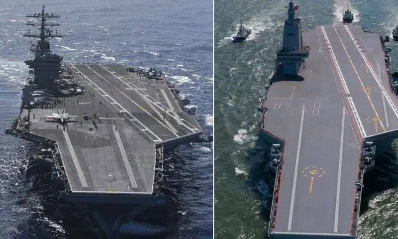 "فوجیان کے فلائٹ ڈیک اور لینڈنگ مسائل پر سابق امریکی افسران کی تشویش"