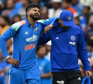 بھارت کے ون ڈے نائب کپتان شریاس ایئر اسپتال میں داخل، حالت نازک