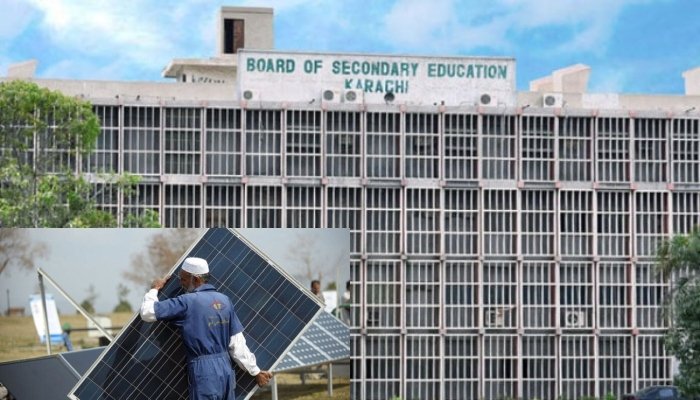 کراچی اور لاڑکانہ کے میٹرک بورڈز سولر انرجی پر منتقل ہونے کا امکان