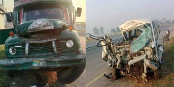 گوجرانوالہ: ٹریفک حادثے میں ایک ہی خاندان کے 5 افراد جاں بحق، 4 زخمی 29 گوجرانوالہ: ٹریفک حادثے میں ایک ہی خاندان کے 5 افراد جاں بحق، 4 زخمی