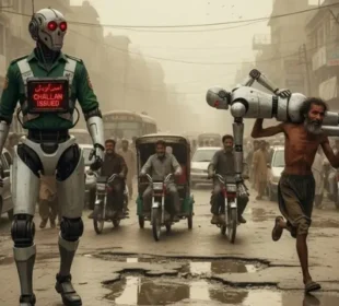 "کراچی کی گلیوں میں چھپے روبوٹ، آپ کی ہر حرکت دیکھیں گے"