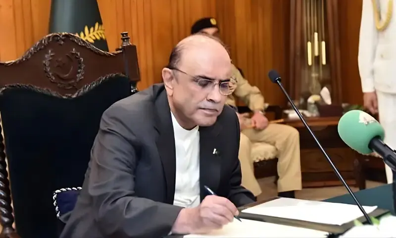 صدر زرداری نے پاکستان آرمی، ایئر فورس اور نیوی ایکٹ میں ترامیم کی منظوری دے دی