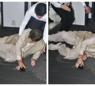 سینئر اداکار جیتندر معمولی حادثے کا شکار، زرین خان کی تعزیتی تقریب میں گر پڑے