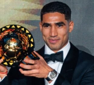 اشرف حکیمی کو افریقی فٹبالر آف دی ایئر کا اعزاز حاصل