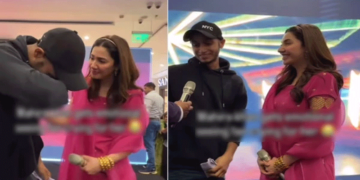 ماہرہ خان سے ملاقات پر نوجوان جذباتی ہوکررونےلگا 3 ماہرہ خان سے ملاقات پر نوجوان جذباتی ہوکررونےلگا