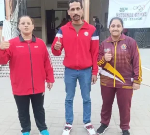 نیشنل گیمز کا انوکھا مقابلہ: ماں بیٹی کی آمنے سامنے ٹکر