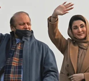 نواز شریف اور مریم نواز دبئی کے لیے روانہ