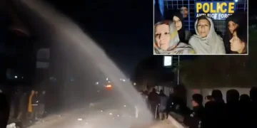 اڈیالہ جیل: ملاقات کی اجازت نہ ملنے پر پی ٹی آئی کا دھرنا، واٹر کینن کا استعمال 24 اڈیالہ جیل: ملاقات کی اجازت نہ ملنے پر پی ٹی آئی کا دھرنا، واٹر کینن کا استعمال