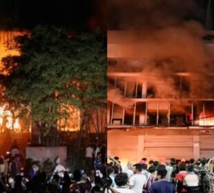 عثمان ہادی قتل: مظاہرین نے عوامی لیگ و میڈیا دفاتر کو نذر آتش کیا