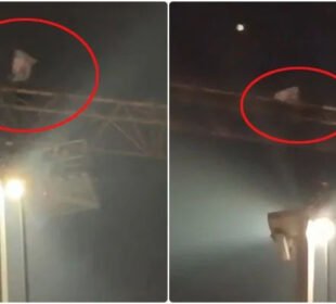 ایم پی اے ہاسٹلز میں کرین پر چڑھنے والے شخص کو مذاکرات کے بعد نیچے اتار لیا گیا