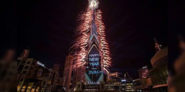 دبئی میں 2026 کے استقبال کیلئے شاندار آتش بازی کا اہتمام 7 دبئی میں 2026 کے استقبال کیلئے شاندار آتش بازی کا اہتمام