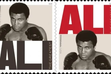 محمد علی کے نام یادگاری ڈاک ٹکٹ جاری