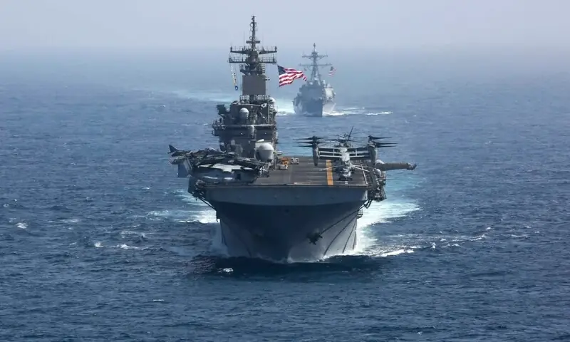 امریکی فورسز ایران کے قریب تعینات