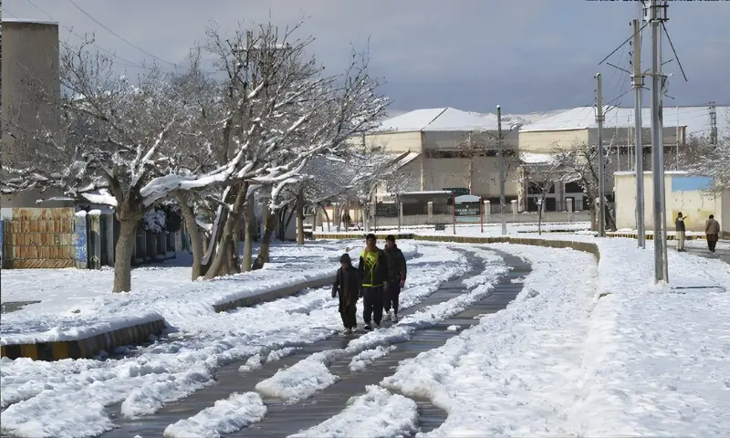 کوئٹہ اور بلوچستان کے کئی علاقوں میں شدید سردی، درجہ حرارت منفی سطح تک گر گیا