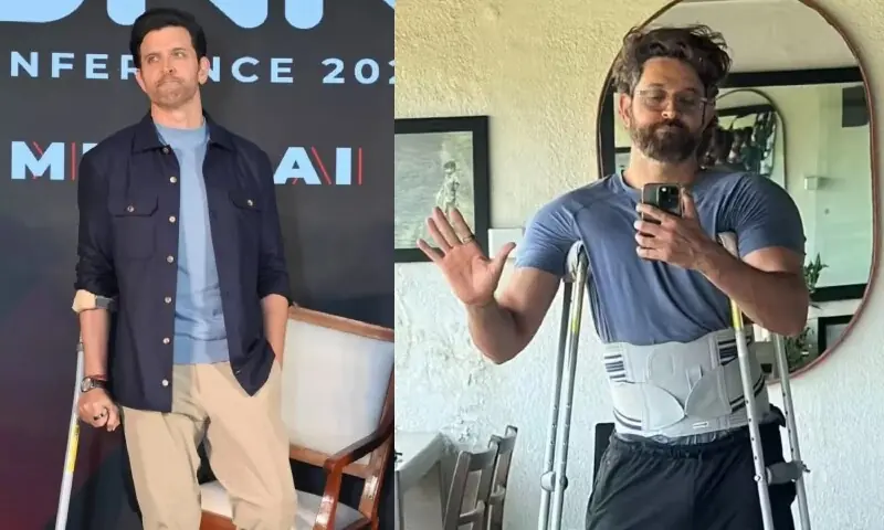 گھٹنے کی تکلیف یا کچھ اور؟ ہریتک روشن نے قیاس آرائیوں پر خاموشی توڑ دی