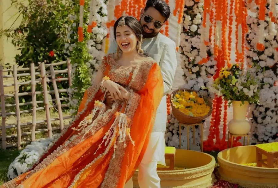 لائبہ خان کی ہلدی تقریب کی تصاویر سوشل میڈیا پر وائرل