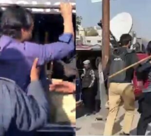 کراچی میں پی ٹی آئی کارکنان اور پولیس میں جھڑپیں، کئی گرفتار