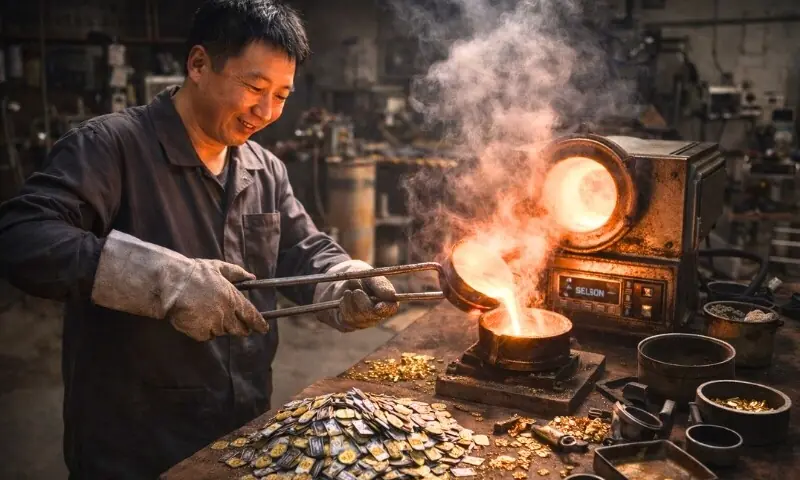 چین میں پرانے سم کارڈز سے سونا نکالنے والا شخص وائرل، آن لائن مارکیٹ میں خریداری کی لہر