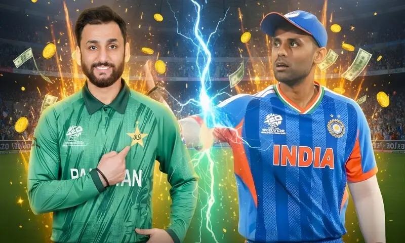 پاک بھارت مقابلہ: کھیل کے ساتھ ساتھ اربوں روپے کی جنگ بھی! 1 پاک بھارت مقابلہ: کھیل کے ساتھ ساتھ اربوں روپے کی جنگ بھی!