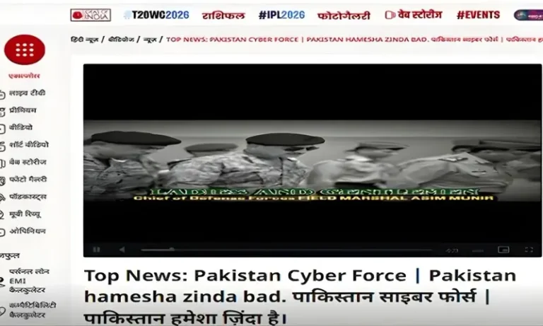 02112409309سائبر حملہ: بھارتی نشریاتی چینل پر پاکستان زندہ باد کے نعرےb3e2