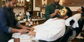 پاکستان میں مردوں کی گرومنگ کا بڑھتا ہوا رجحان، چاند رات پر سیلونز میں رش میں اضافہ 12 پاکستان میں مردوں کی گرومنگ کا بڑھتا ہوا رجحان، چاند رات پر سیلونز میں رش میں اضافہ