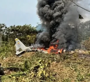 کولمبیا میں فوجی طیارہ گر کر تباہ، 66 افراد ہلاک