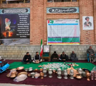 مقبوضہ کشمیر میں ایران کے لیے امدادی مہم، شہریوں کی بھرپور شرکت