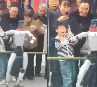 چین میں ٹیکنالوجی شو کے دوران روبوٹ نے بچے کو تھپڑ ماردیا